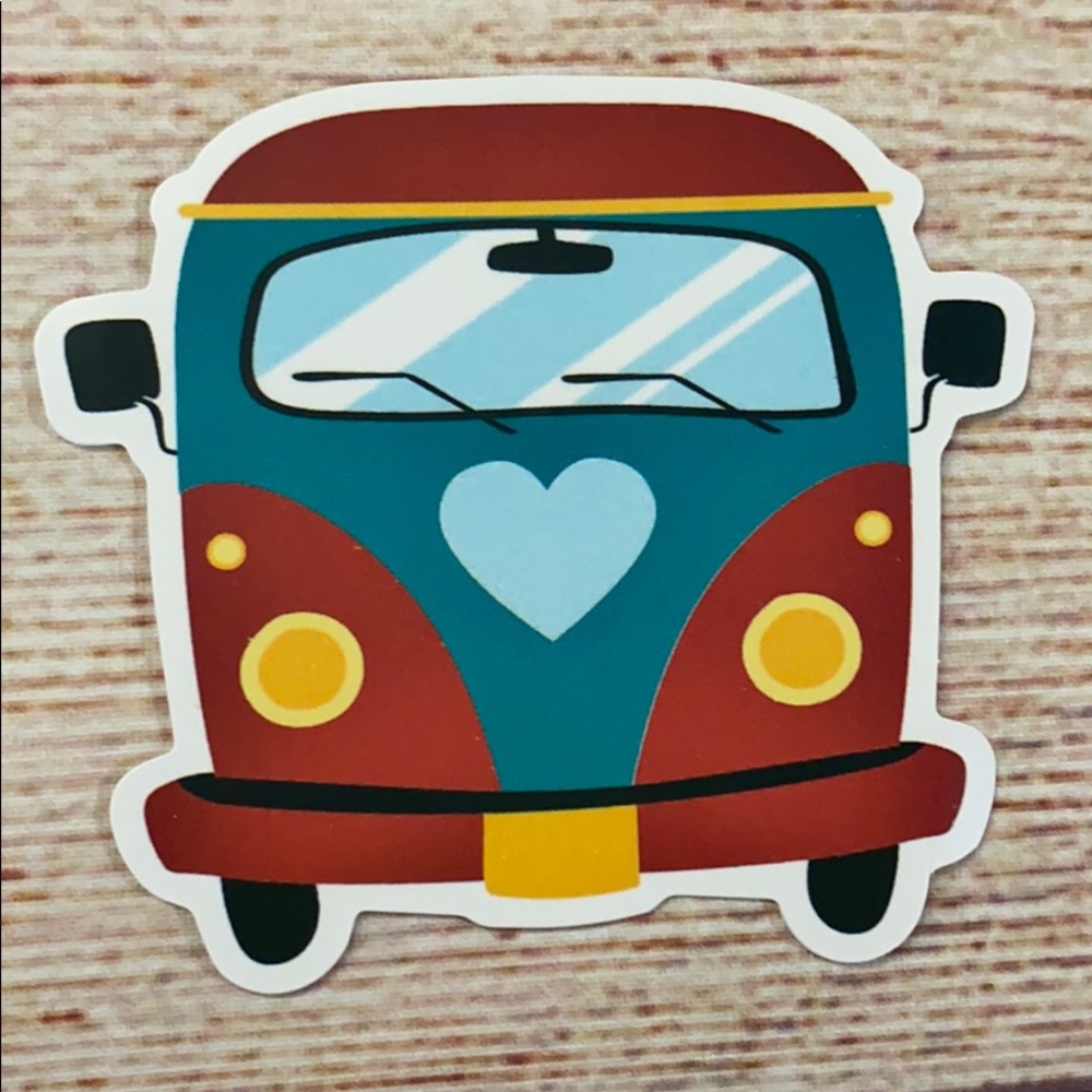Hippie sticker matte finish brand new.